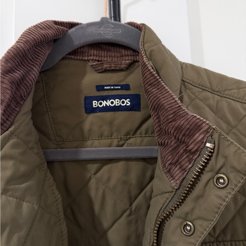 Bonobos Khaki Quilted Jacket - Picture 2 of 7